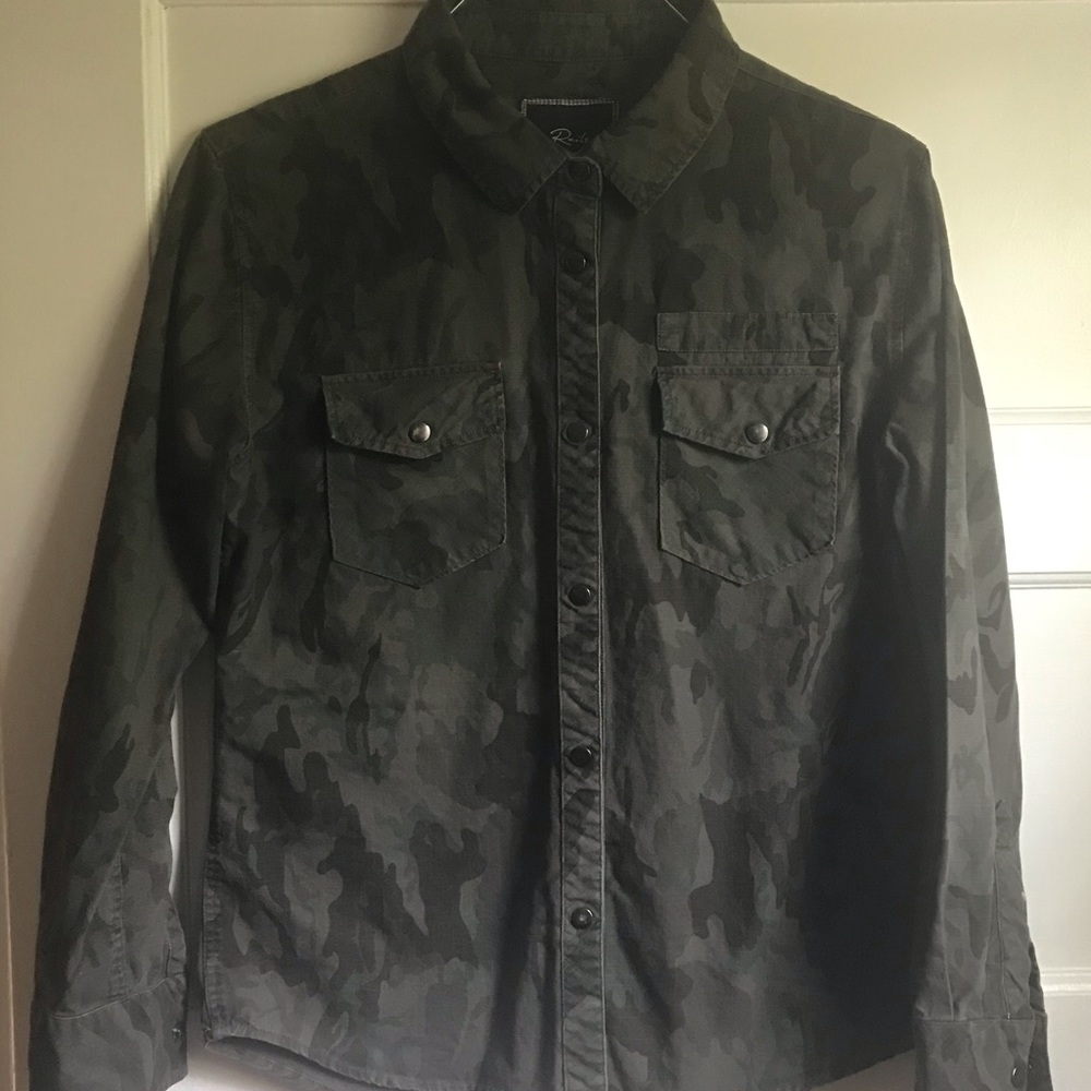 Rails Camo Collared Button Down - image 2